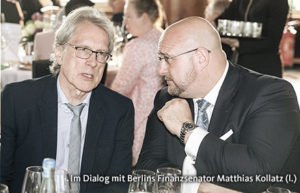 Andreas Schrobback mit dem Finanzsenator Matthias Kollatz
